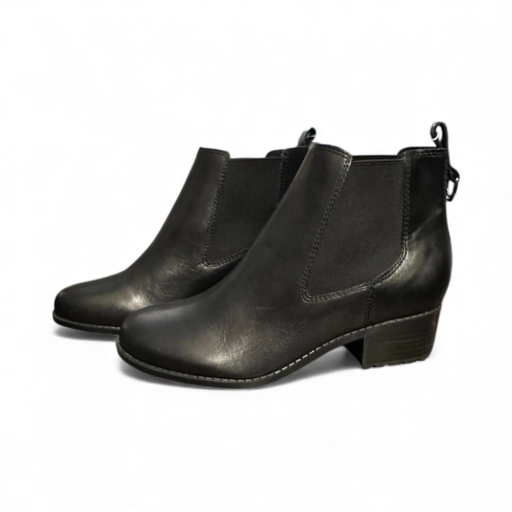 SOLD NEW Easy Spirit Women’s Cabott Ankle Boots Leather Winter Booties Black Siz